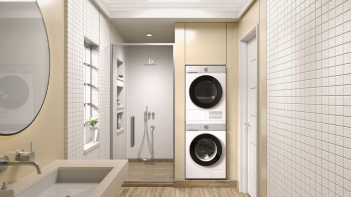 wasmachine in combinatie met bijpassende droger