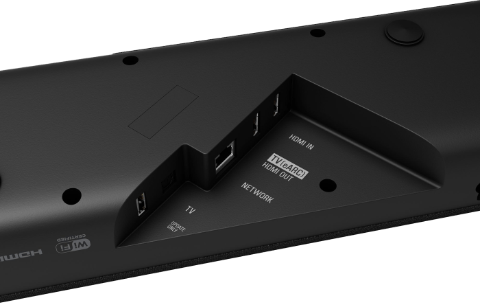 Yamaha True X Bar 50A aansluitingen