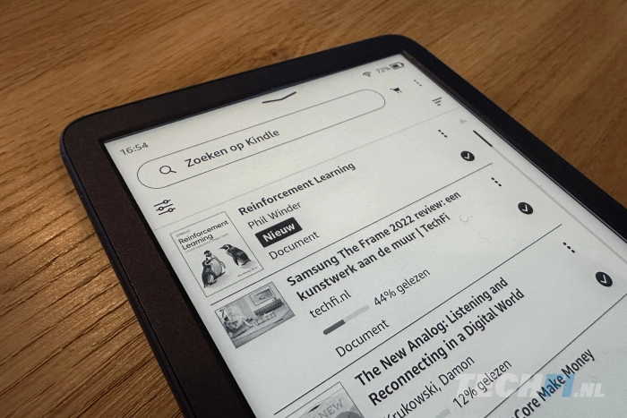 Amazon Kindle (2022) overzetten in bibliotheek