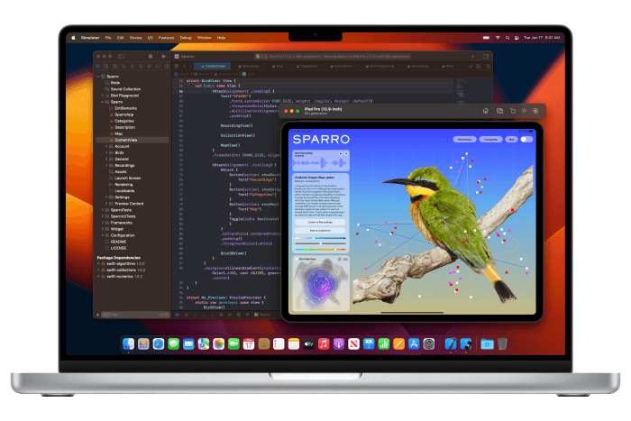 Apple MacBook Pro M2 met Xcode