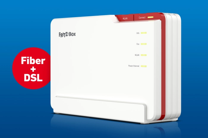 De nog te verschijnen AVM FRITZ!Box 5690 Pro modemrouter is geschikt voor DSL én glasvezel, en heeft WiFi 7 en Zigbee aan boord.