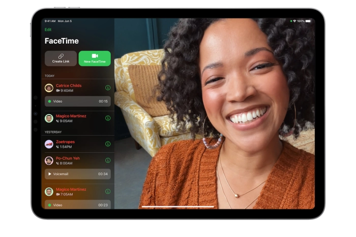 iPadOS 17 FaceTime Messages