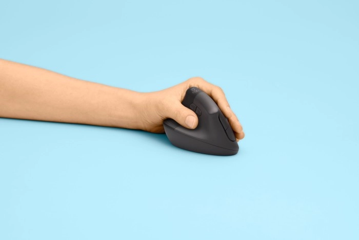 De Logitech Lift is er ook voor linkshandigen.