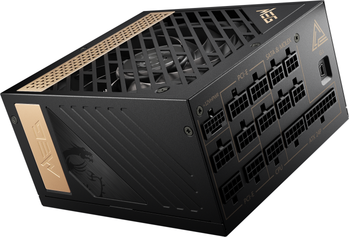 Game PC voeding: MSI MEG Ai1300P PCiE5