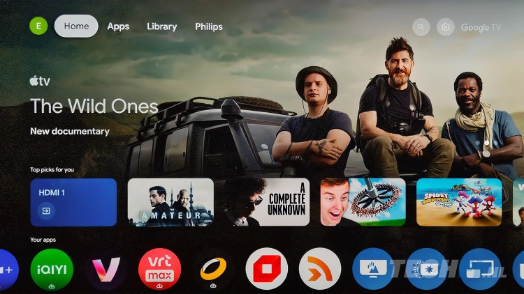 Philips OLED810 - Home screen