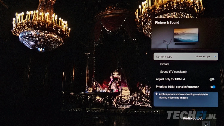 Sony Bravia 8 ii menu