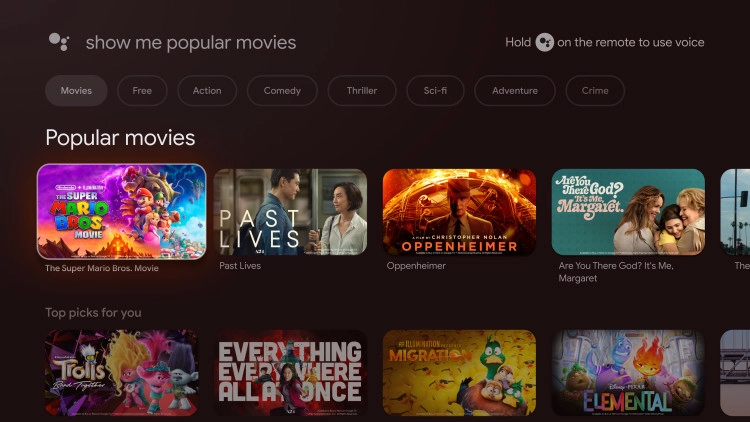 Assistant-Powered Search op Google TV Streamer