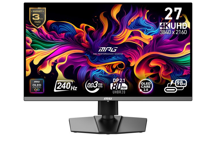 MSI QD-OLED 4e generatie - MPG 272URX QD-OLED 01