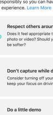 Facebook View iOS app - Pivacy settings