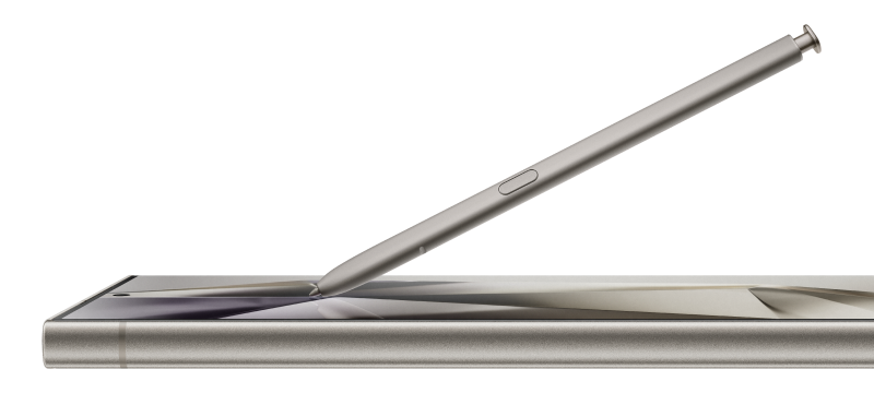 De Samsung Galaxy Ultra S24 heeft voor het eerst een volledig vlak beeldscherm.