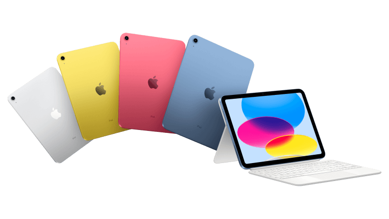 De 2022 iPad komt in vier kleuren beschikbaar.