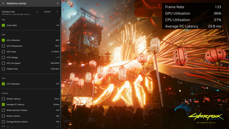 Nieuwe overlay in Cyberpunk 2077