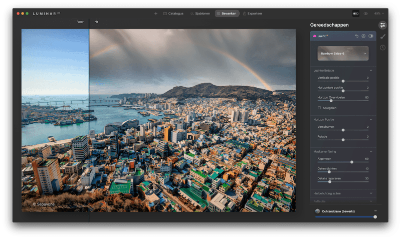 Skylum Pride Month bewerkte foto in Luminar AI