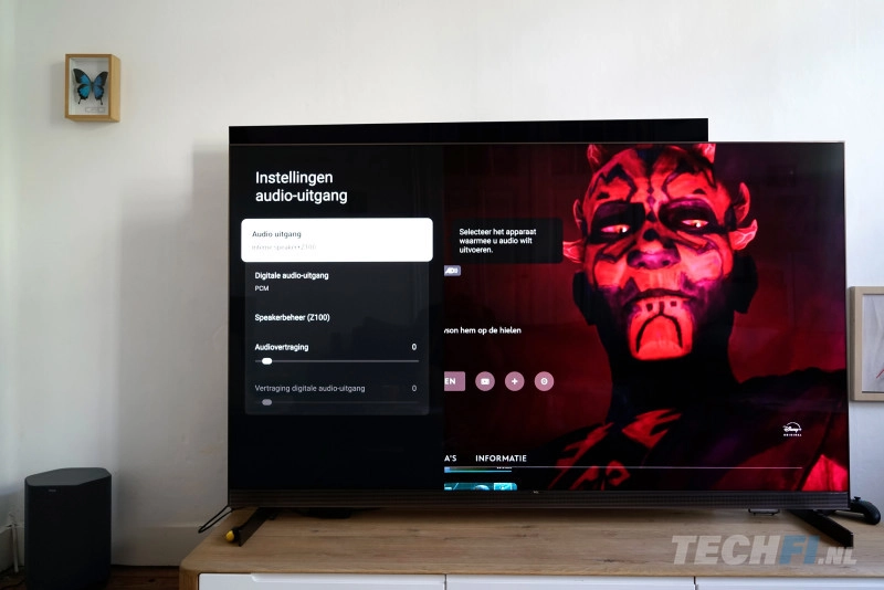 TLC Z100 audio-instellingen