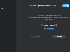 Samsung T7 software - firmware update