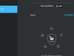 Samsung T7 software - security modus