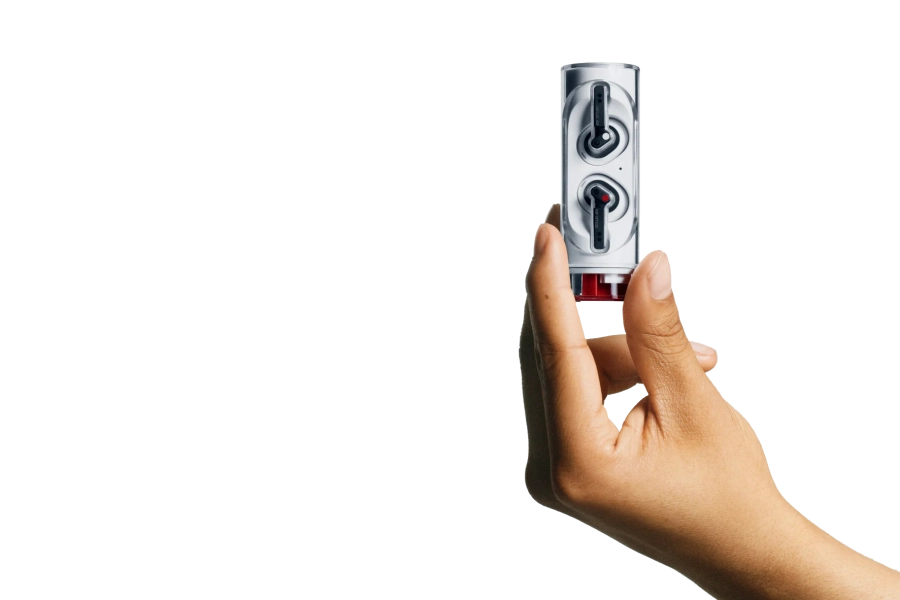 De Nothing Ear (Stick) is een minimalistische draadloze headset zonder actieve ruisonderdrukking. 