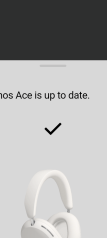 Sonos Ace app update - ...en klaar