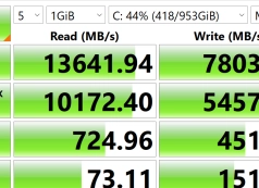 NUC 16 Pro CrystalDiskMark resultaat na driver update