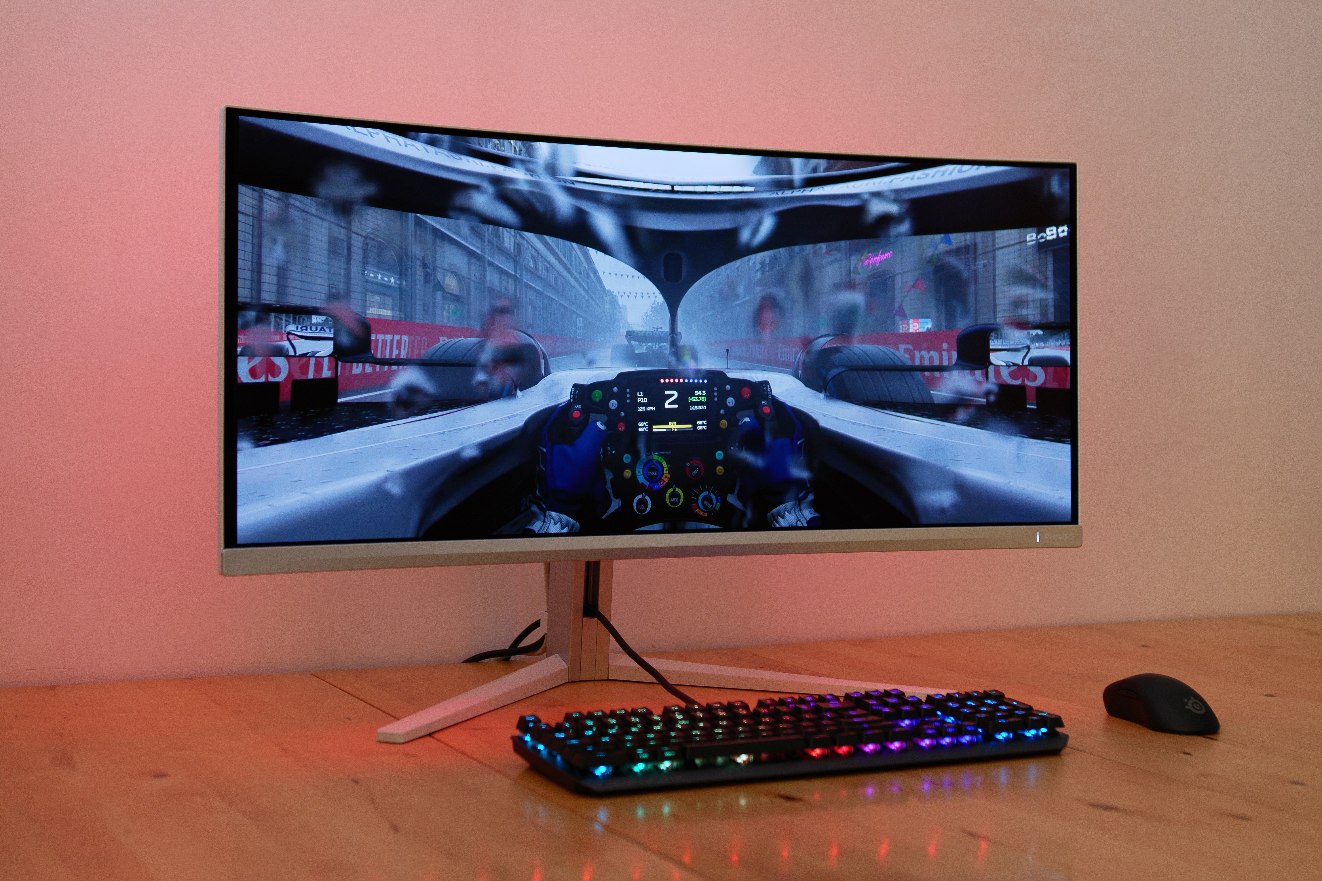 Philips Evnia 34M2C8600 review: QD-OLED met Ambiglow | TechFi