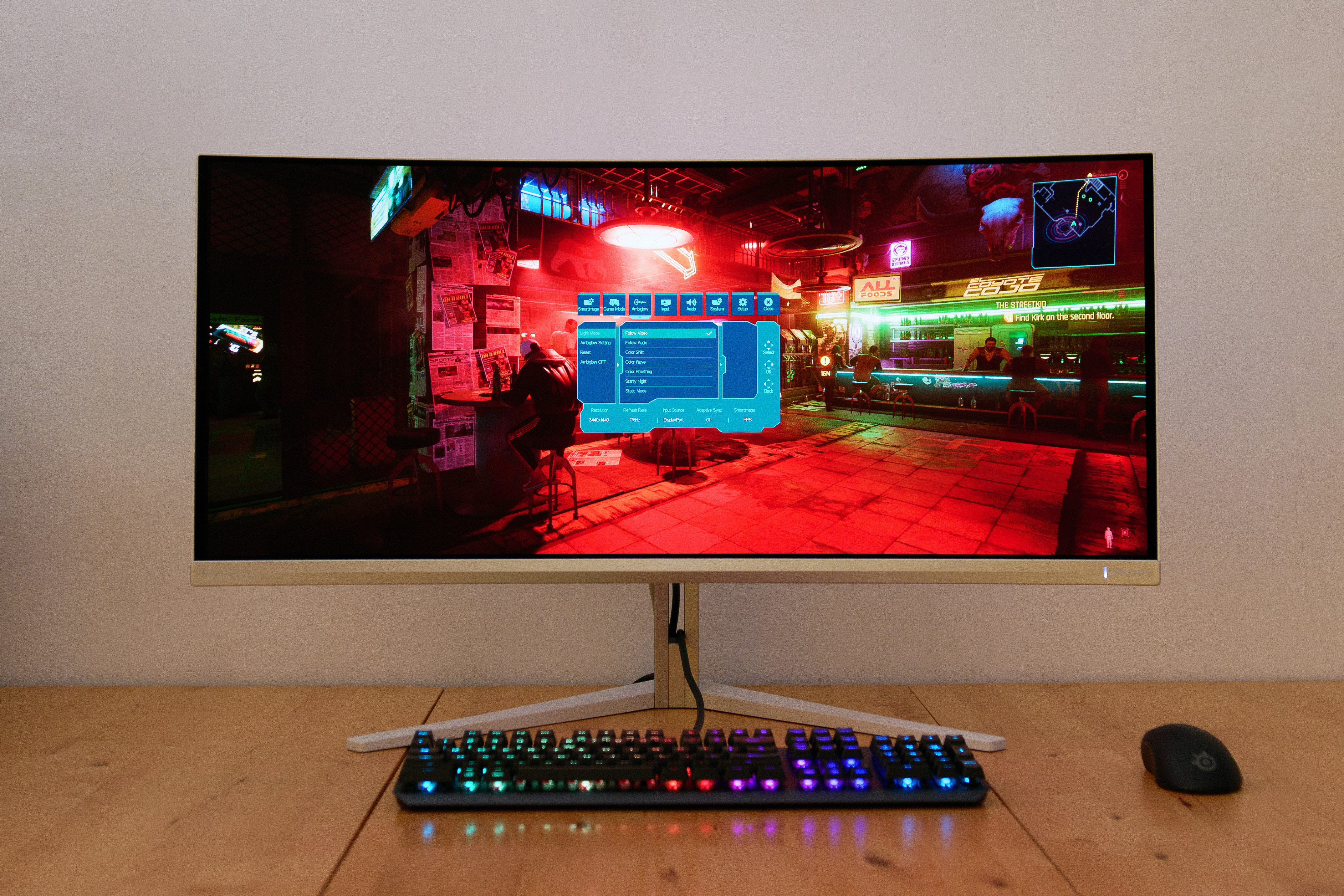 Philips Evnia 34M2C8600 review: QD-OLED met Ambiglow | TechFi