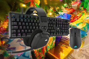 TechFi December 2023 giveaway #20: Corsair Sabre RGB Pro Wireless, HS80 Max Wireless, en K70 Core gaming pakket