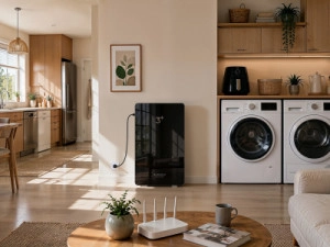 Deze Samduo thuisbatterij is nog geen 12 cm dun, kan 6 kilowatt opslaan en 800 watt terugleveren - gewoon via het stopcontact