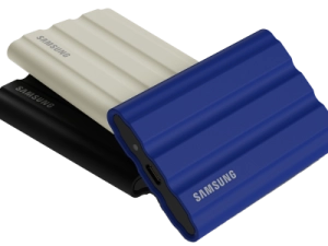 Samsung Portable SSD T7 Shield is een externe SSD die een val tot 3 meter kan overleven